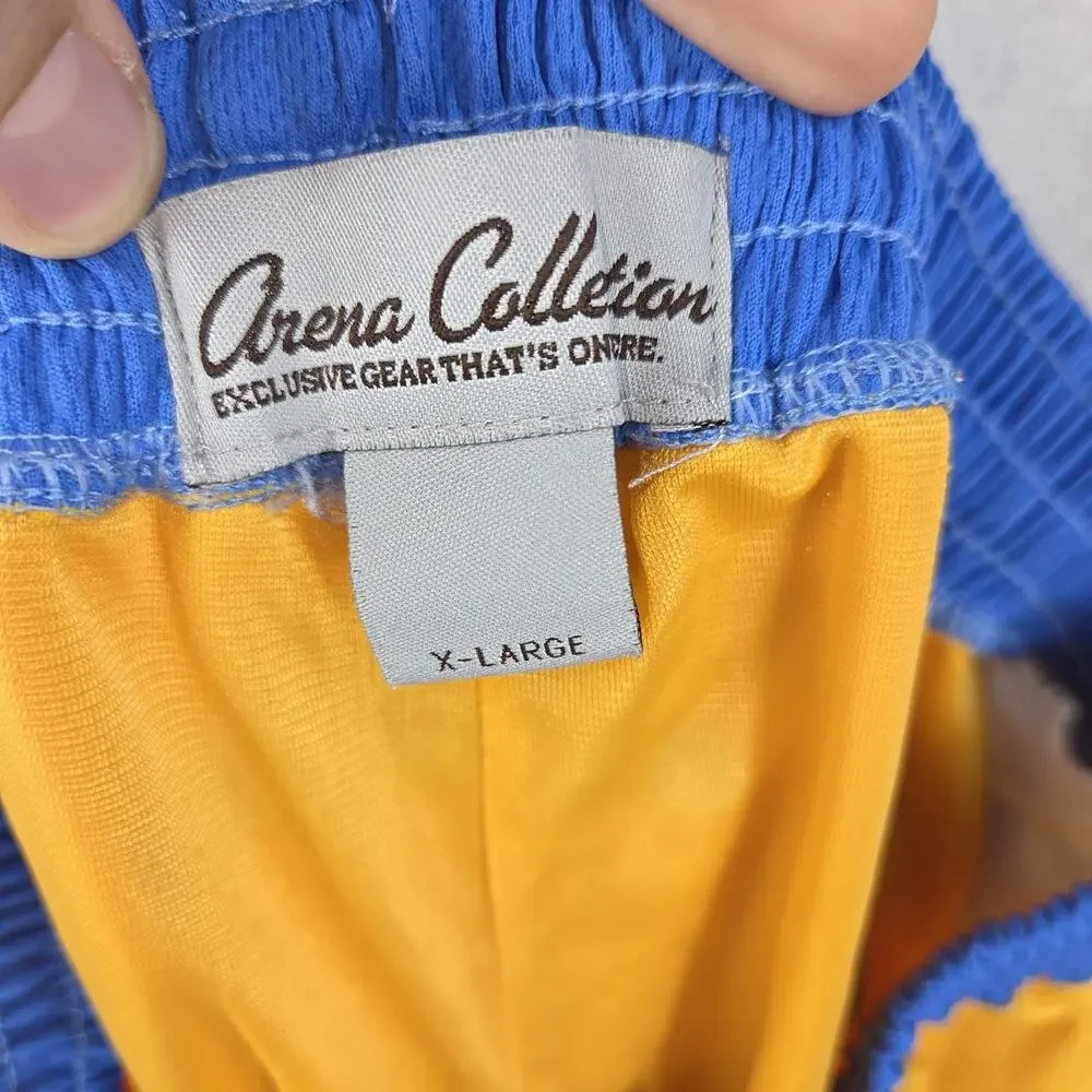 Denver Nuggets NBA Basketball Shorts Adult XL Sports Blue Yellow Mens Colorado